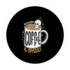 Witchcraft Coffee And Crystals Halloween Magic PopSockets Swappable PopGrip