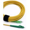 Elfcam - 1m Fiber Optic Cable SC/APC to LC/APC OS2 Singlemode Simplex LSZH, Yellow (1M)