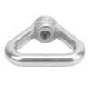 10pcs Lifting Eye Nut, M8 Lifting Eye Threaded Nut 304 Stainless Steel Triangle Ring Fastener Silver