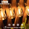 100FT LED Outdoor String Lights,Waterproof Patio Lights,Shatterproof ST38 Edison