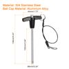 sourcing map T Handle Lock Pins, 6mm x 100mm Usage Length Stainless Steel Push-Button Quick Release Pin