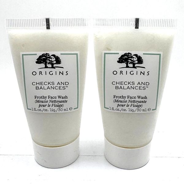 Origins Checks & Balances Frothy Face Wash Set Of 2 x 1 Oz. / 30mL each