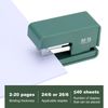 M&G Green Morandi Mini Stapler, 20 Sheet Capacity, Portable, Effortless Stapling, Office & Classroom Use