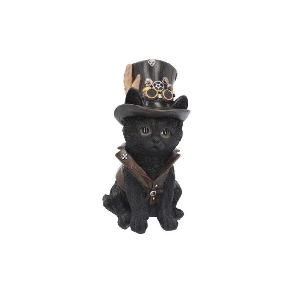 Nemesis Now Cogsmiths Cat 18.5cm Figurine Black, Resin