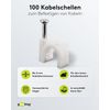 Goobay 17080 Cable clip white - max. cable diameter: 8.0 mm