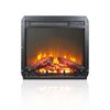 18" Insert Electric Fireplace Ultra Thin Heater with Log Set & Realistic Flame