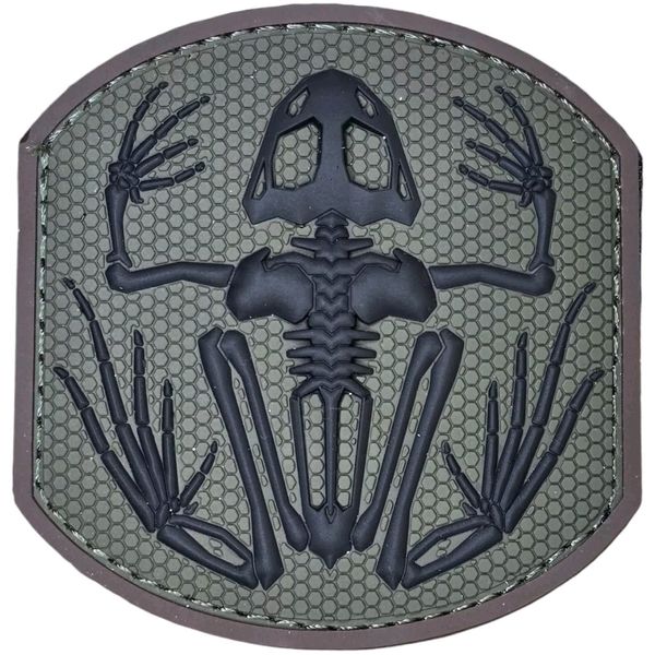 MSM FROG SKELETON MILSPEC MONKEY FOREST TACTICAL ARMY PVC HOOK MORALE PATCH
