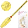 Professional Gold Flame Bit Safety Nail Carbide Drill Bit Fine Grit