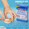 Secure Denture Adhesive Strips - Waterproof - 60 Strips (4 Pack)