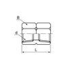 ASOH ASOH Hex Socket (NS-1022 Mounting Screw (Bi-Directional) PT1/4)