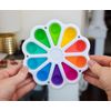Pop Fidget Toy 10-Button Rainbow Numbers Silicone Bubble Popping Game