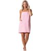 Robe Direct Quick Dry, Lightweight Waffle Spa/Bath Wrap with Adjustable Closure & Elastic Top (Blush, Large-X-Large)