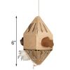 GreenBird Eco Friendly Nesting Material Holders with Natural Fibers, 4 Pack