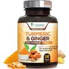 Tumeric Curcumin with BioPerine & Ginger, Black Pepper 1950mg 240 Capsules, USA