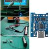 Gebildet 10pcs Type-C USB 5V 1A Input Interface 18650 Lithium Battery Charging Board Charging Module with Double Protection Function