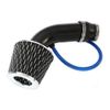 Black 3 Inch Universal Cold Intake Pipe Induction Flowing Pipe Kit 76mm Intake
