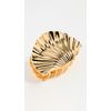 LELET NY Women's Glossy Shell Claw Clip, Gold, 1 Count