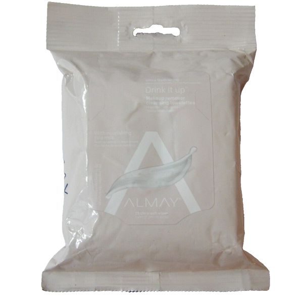 Almay DRINK IT UP Makeup Remover Ultra Hydrating Cleansing Towelettes-25ct