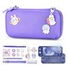 Switch Lite Case - innoAura 17 in 1 NS Switch Lite Accessories Bundle with Switch Lite Carrying Case, Switch Game Case, Switch Lite Screen Protector, Switch Stand, Switch Thumb Grips(Purple)