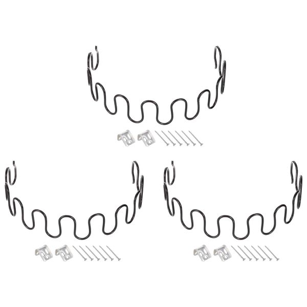 uxcell 3 Sets Upholstery Spring Replacement Kit 17.72" Slack Cushion Repair Kit for Furniture Sofa Recliner with Clip Nail