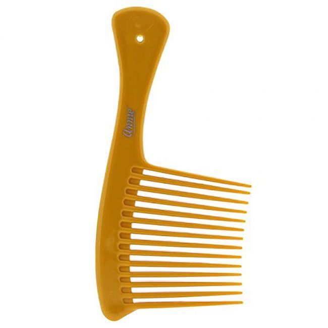 Annie- Salon Style Jumbo Rake Comb - (3") Wide Teeth - For Styling Detangeling and Cutting Hair - Bone Color