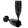 ProductPro 12 x Black Plastic Reusable Prosecco Flutes 175ml Capacity