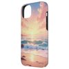 Sunrise Beach Waves With Soft Golden Light Case for iPhone 14 Plus