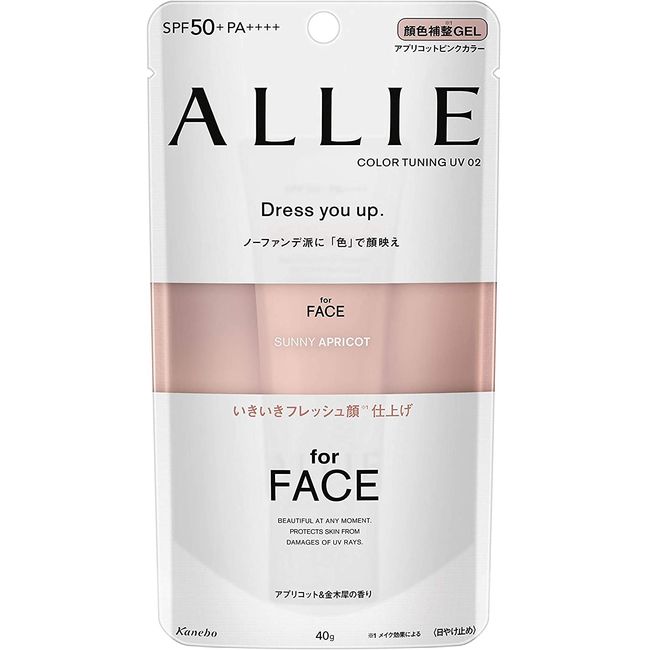 ALLIE Color Tuning UV AP SPF 50+/PA++++ Sunscreen Protection Apricot Pink Color Apricot and Osmanthus Scent SPF50+ PA+++ (40 g)