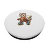 Ferret Roller Skating Pet Funny Skater PopSockets Adhesive PopGrip