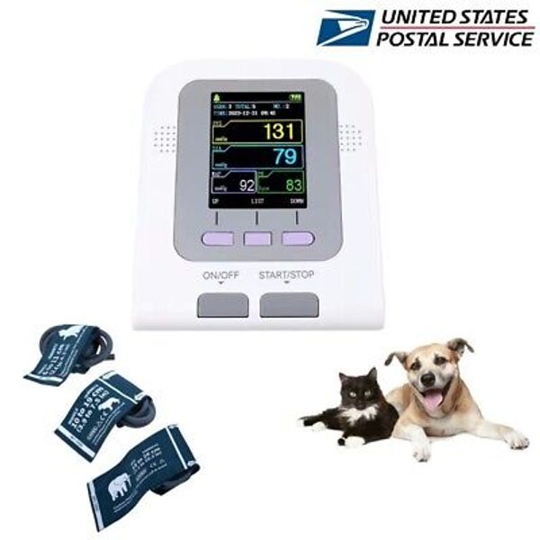 Dog Cat Pets Veterinary Blood Pressure Monitor VET NIBP Machine 3 Cuffs Animal