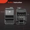 A-Premium Power Window Switch Compatible with Chevrolet Impala 2009 2010 2011 2012 2013, Front Right Passenger Side
