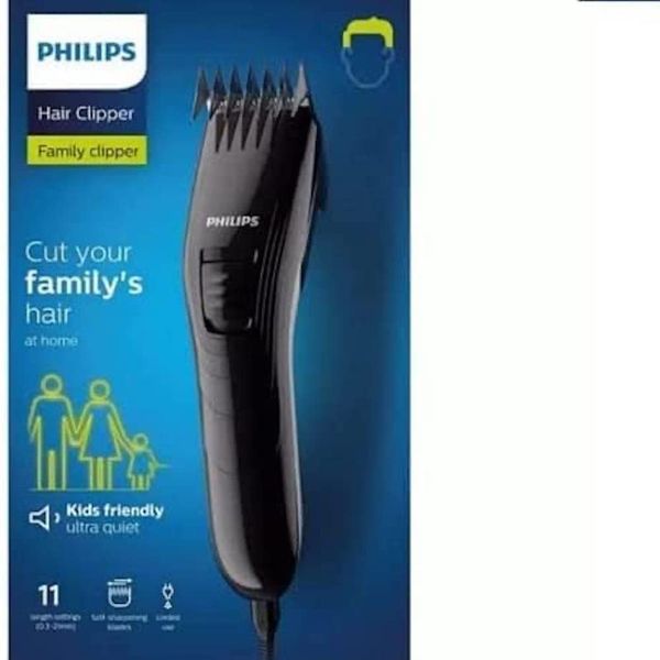 Philips Family Hair Clipper, Stainless Steel Blades, 11 Length Settings, Corded Use - QC5115/13