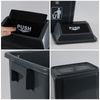6.5 Gallon Plastic Kitchen Trash Can with Swing Lid, 4-Pack Garbage Bins, Gray
