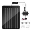 Solar Battery Charger Maintainer 15W Panel Kit Dump Trailer Built in Mppt Lead