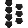 NEXT Baumwollslips mit Spitze im 7er-Pack, Thong Schwarz 42