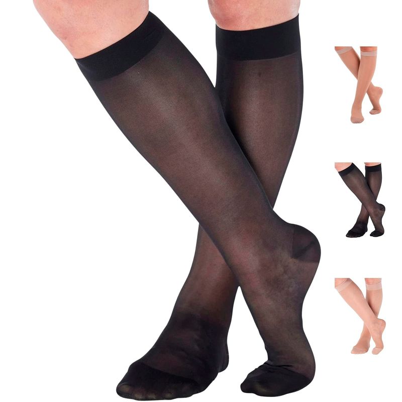 ABSOLUTE SUPPORT Compression Stockings for Women 2030mmHg Sheer