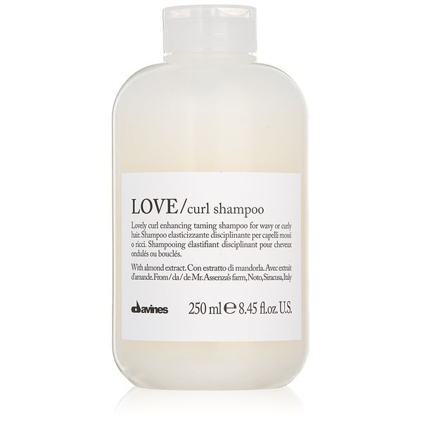 Davines LOVE Curl Shampoo | Wavy & Curly Hair Shampoo | Smooth and Moisturize Curls with Almond Extract | 8.45 fl oz