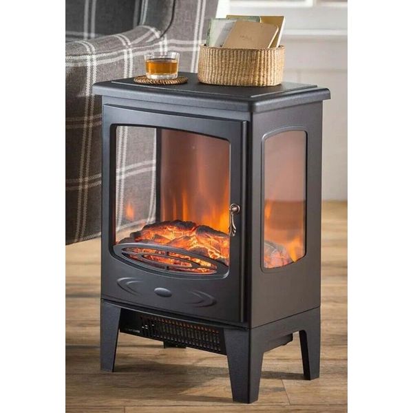 NIB Electric Studio Stove Heater | Black, Metal, Space Heater, Indoor