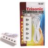 Trisonic 5 Outlet Modular Jack-TS-107 Off White