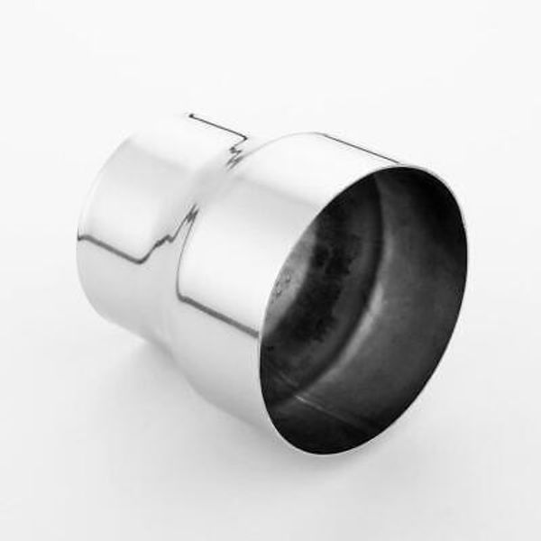 Polished 304 Stainless Steel Stove Chimney Pipe Adapter 4" ID to 5" ID 5" Long