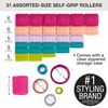 Conair Self-Grip Rollers, Assorted Colors, 31 Count