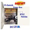 18CH 12V 10Amp DC Distributed Power Box fr Surveillance Security Camera IP NVR