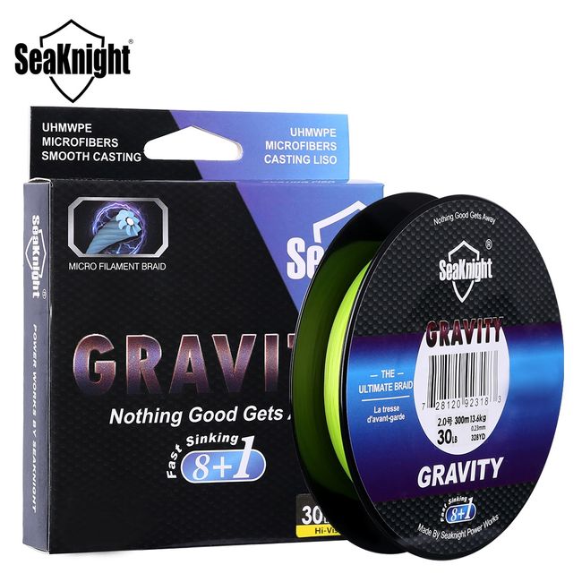 SeaKnight Brand NANO Series 100M 300M Fishing Line 4 Strands Braided PE  Line Multifilament Super Thin Fishing Tackle 4 6 8 10LB