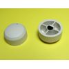 (2) Ivory D-Shaft Knobs for Impedance Matching Volume Control M&S, D-stem
