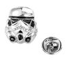 Stormtrooper Galactic Empire Silver Black 3D Lapel Pin Badge Brooch