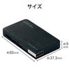 Elecom U2H-YKN4BBK USB 2.0 Hub 4 Port Bus Power Compact Cable Storage Black