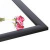 Black Bathroom Mirror for Wall 24" x 36" Black Metal Framed Rounded Rectangle