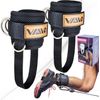 Adjustable Ankle Straps For Cable Machine Leg Workouts Glutes Hips And More