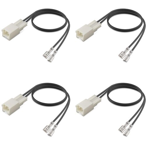 4 Pcs 72-8109 Speaker Harness,Thicker Longer Professional Speaker Wire Harness Connector Replacement,Car Door Audio Cable Adapter Plug for Toyota Camry RAV4 Avalon Tacoma Corolla Lexus IS ES RX
