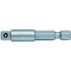 WERA 050210 1/4DRx1/4HEX Socket Adapter with Full Length 3.9 inches (100 mm)